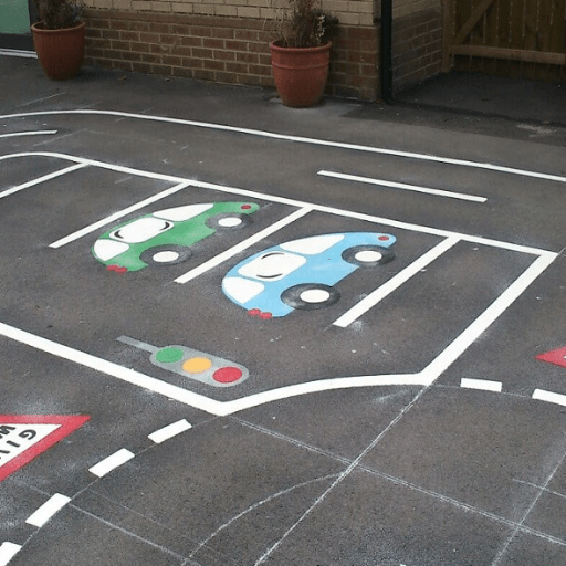 Roadway Play Area Markings